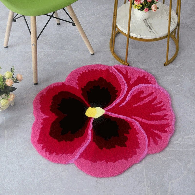 Soft Pansy Design Non Slip Bathmat - The House Of BLOC