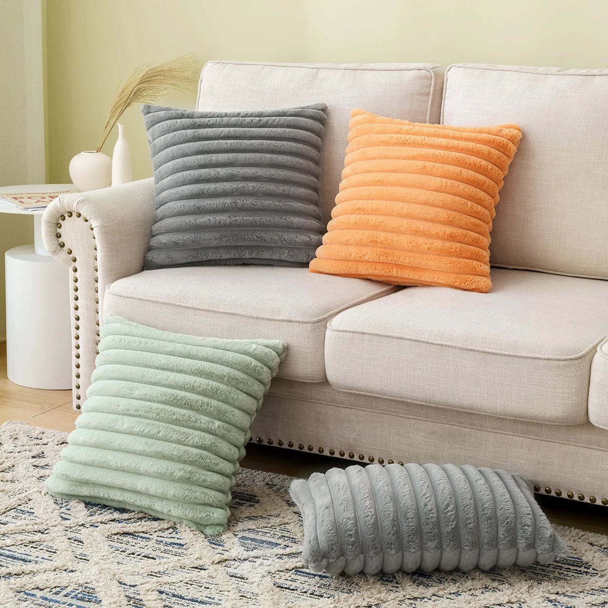 Soft Plush Pastel Cushion Cover - The House Of BLOC