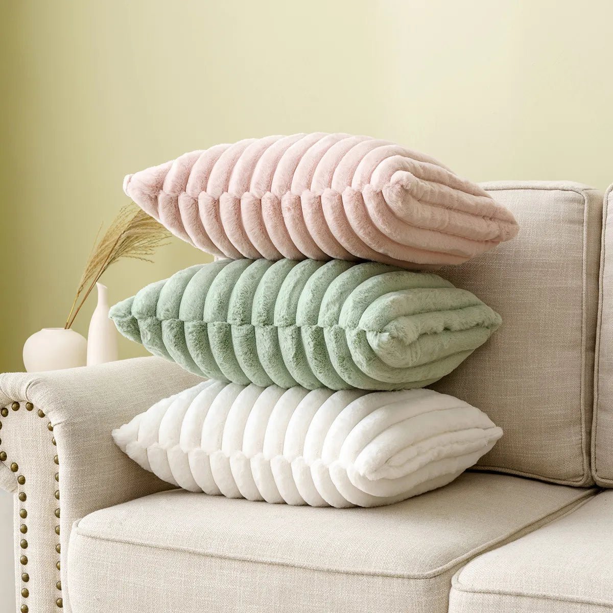 Soft Plush Pastel Cushion Cover - The House Of BLOC