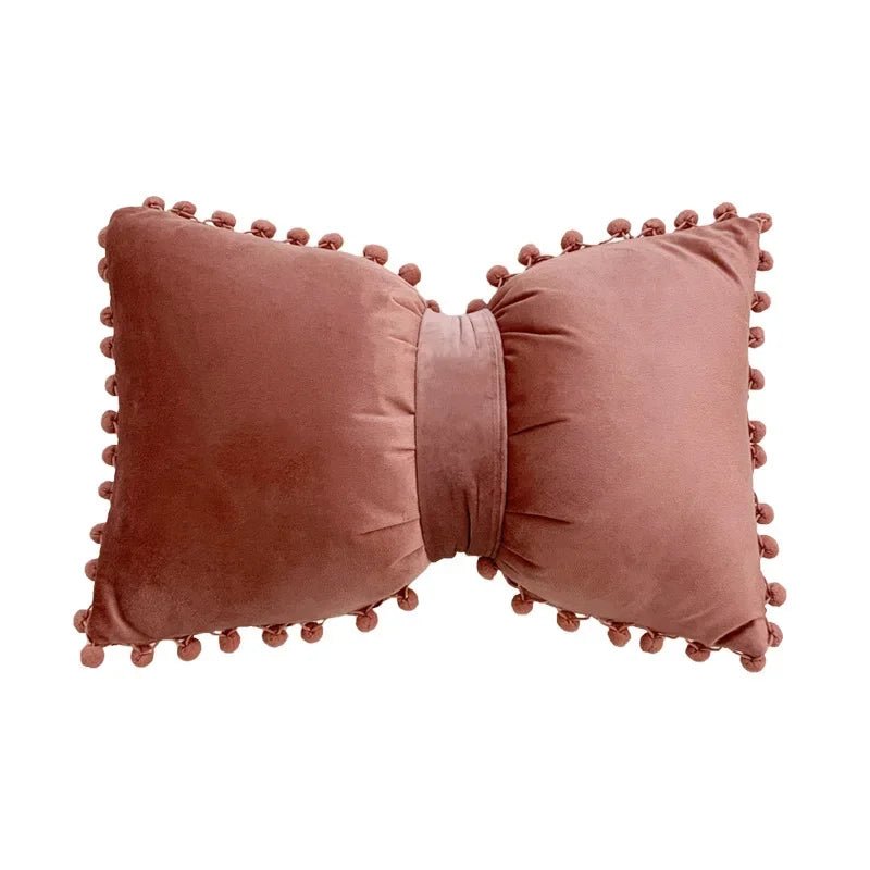 Solid Candy Colour Tasseled Cushion Cover - The House Of BLOC