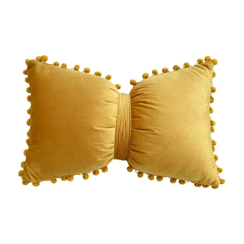Solid Candy Colour Tasseled Cushion Cover - The House Of BLOC