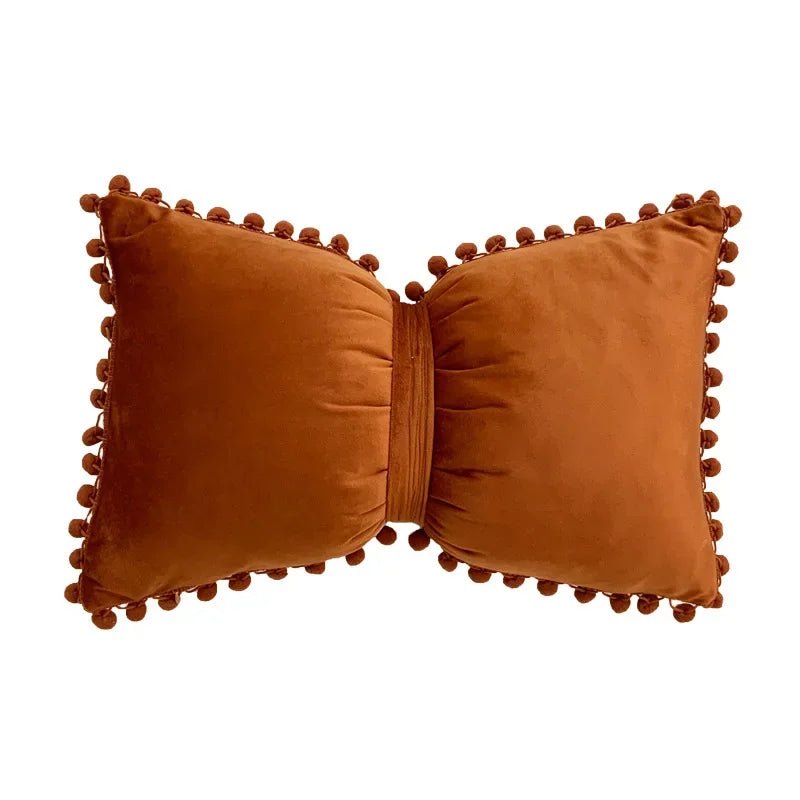 Solid Candy Colour Tasseled Cushion Cover - The House Of BLOC