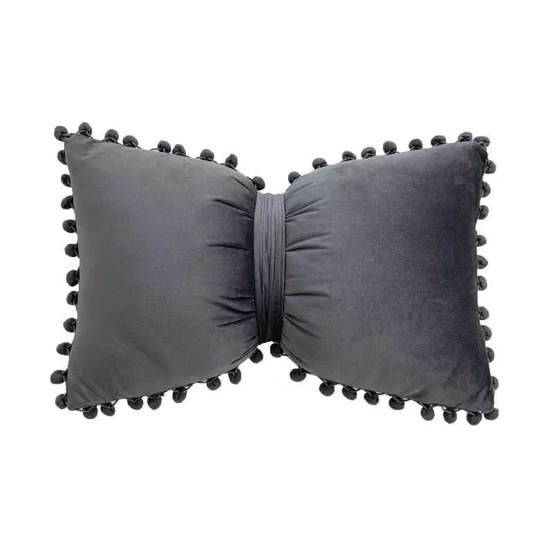 Solid Candy Colour Tasseled Cushion Cover - The House Of BLOC