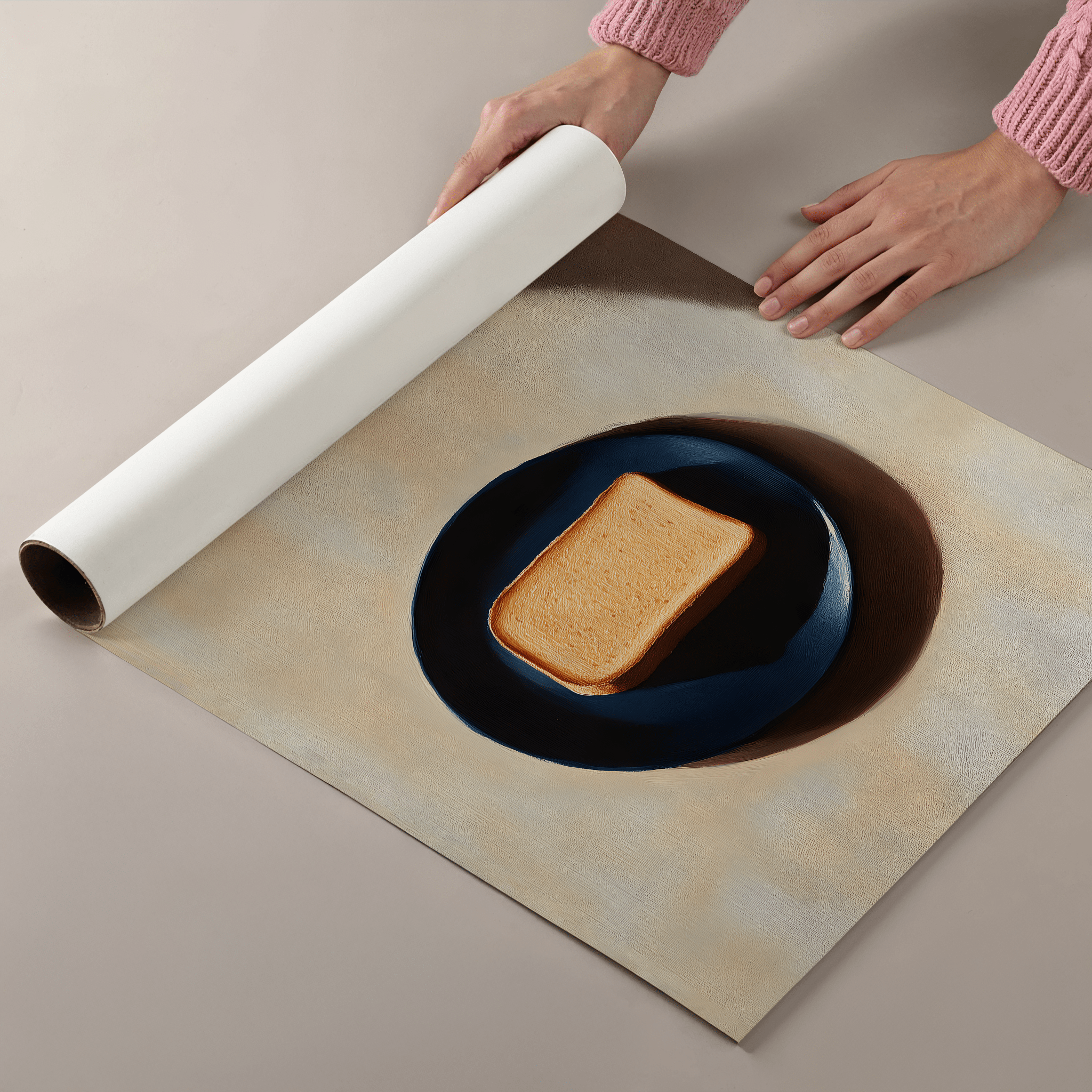 Solitary Slice - Premium Semi - Glossy Poster - The House Of BLOC