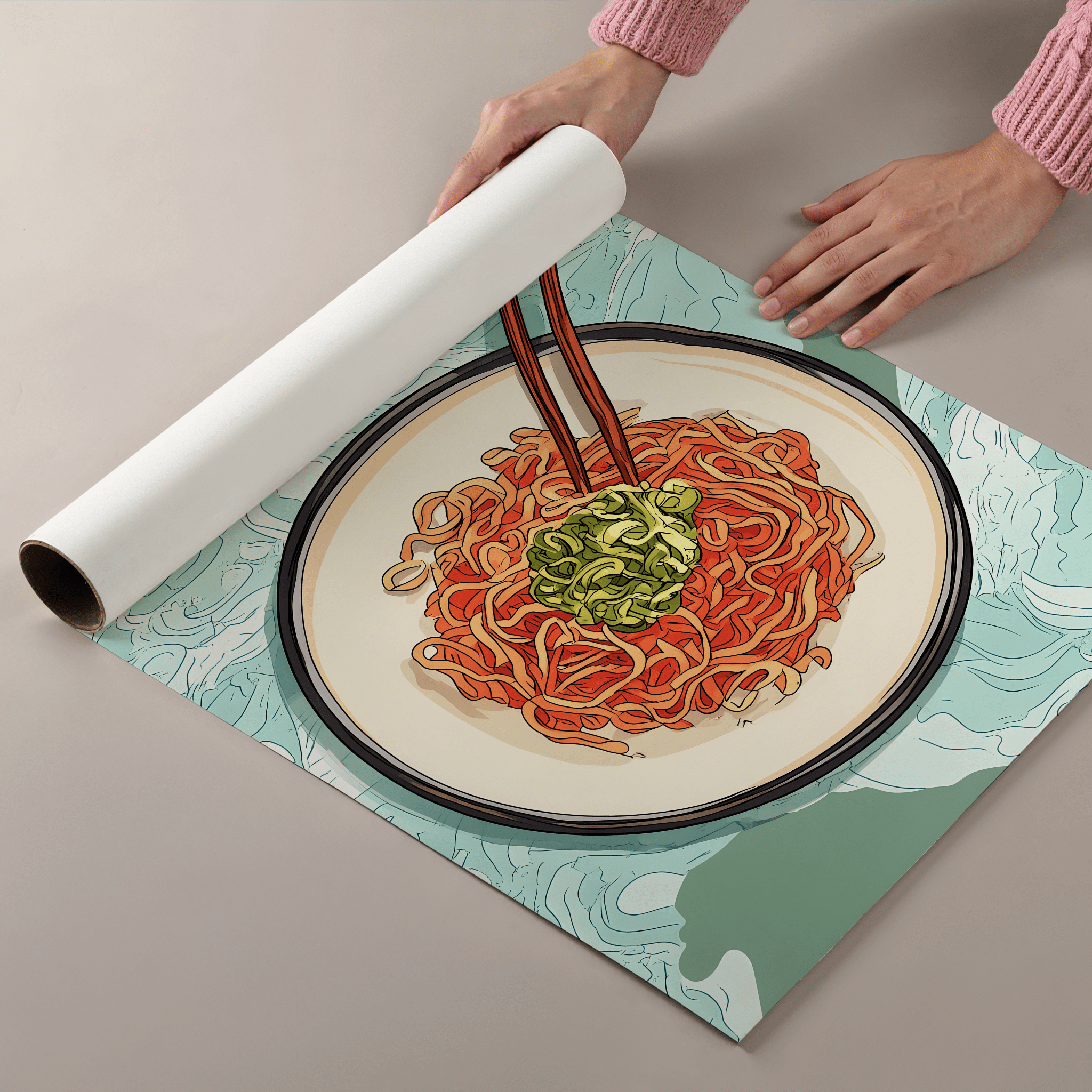 Spice + Spiral - Premium Semi - Glossy Poster - The House Of BLOC