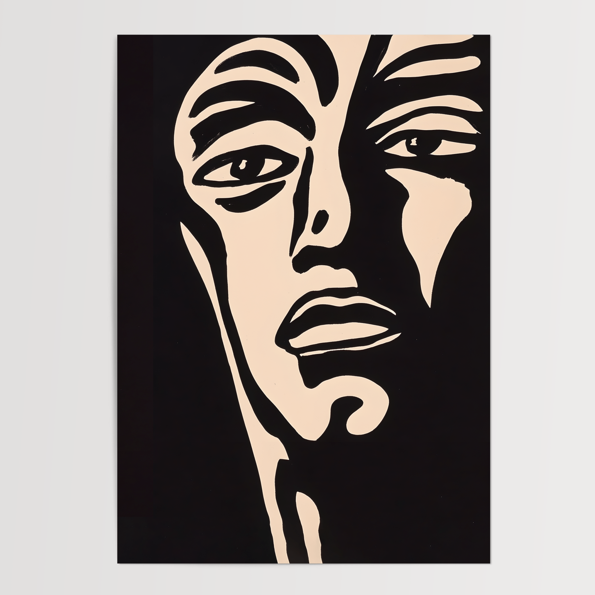 Split Gaze - Premium Semi - Glossy Poster - The House Of BLOC
