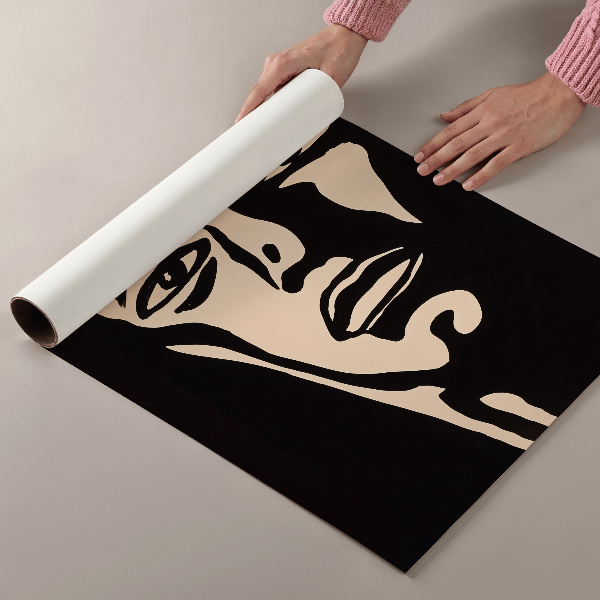 Split Gaze - Premium Semi - Glossy Poster - The House Of BLOC