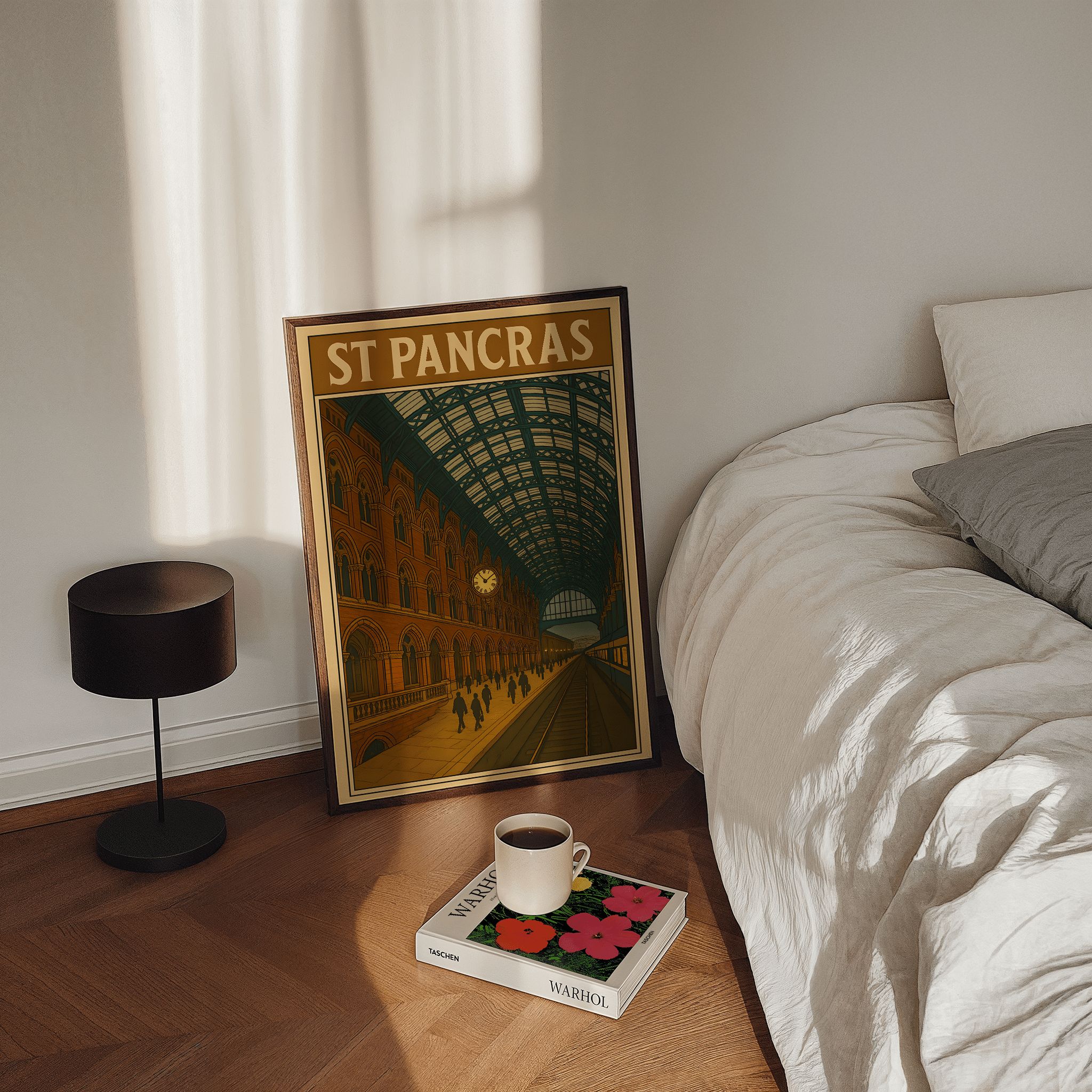 St Pancras Train Station - Premium Semi - Glossy Poster - The House Of BLOC