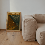 St Pancras Train Station - Premium Semi - Glossy Poster - The House Of BLOC
