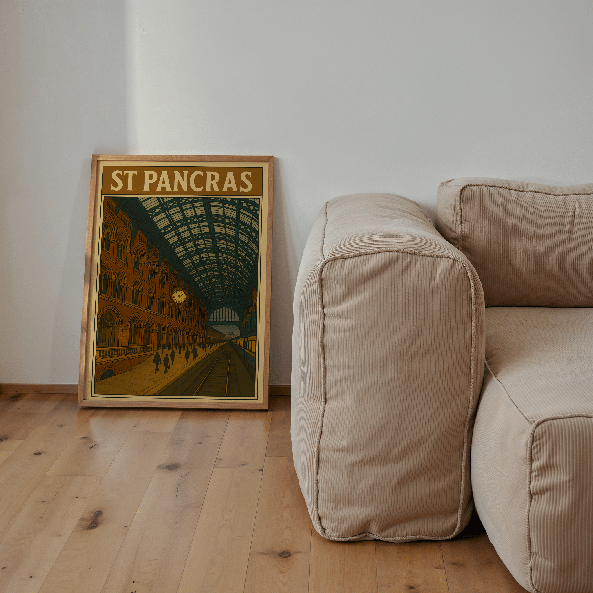 St Pancras Train Station - Premium Semi - Glossy Poster - The House Of BLOC