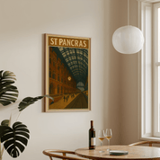 St Pancras Train Station - Premium Semi - Glossy Poster - The House Of BLOC