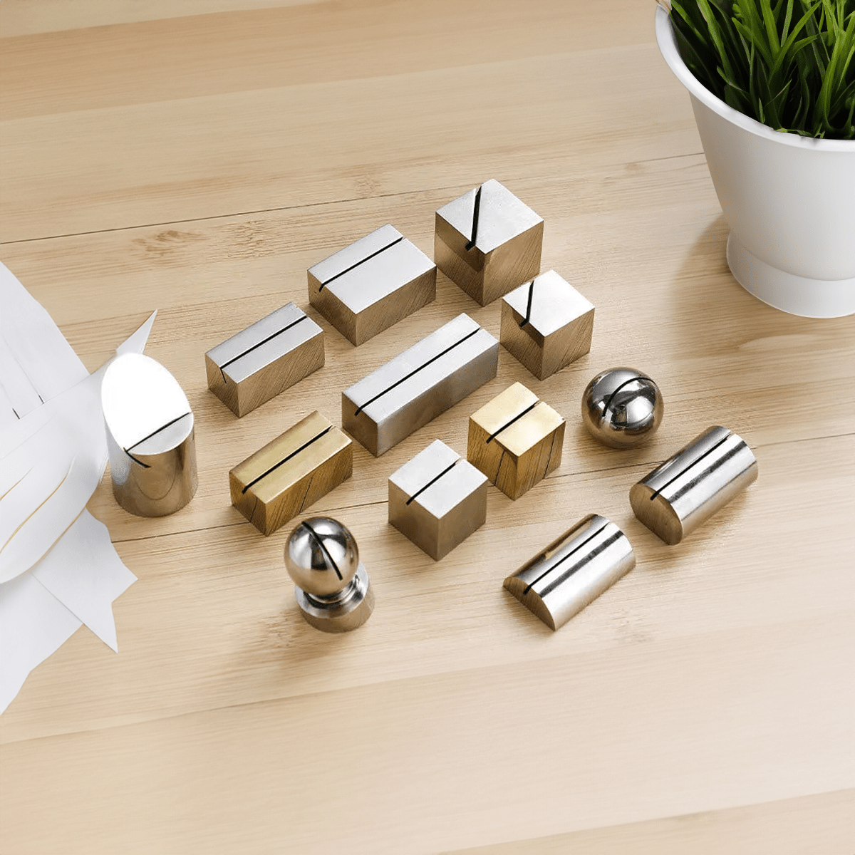 Stainless Steel Name Place Card Holder - The House Of BLOC