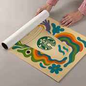 Starbucks Coffee Drink Illustration Poster - Premium Semi - Glossy Poster - Mounted Framed Poster - The House Of BLOC