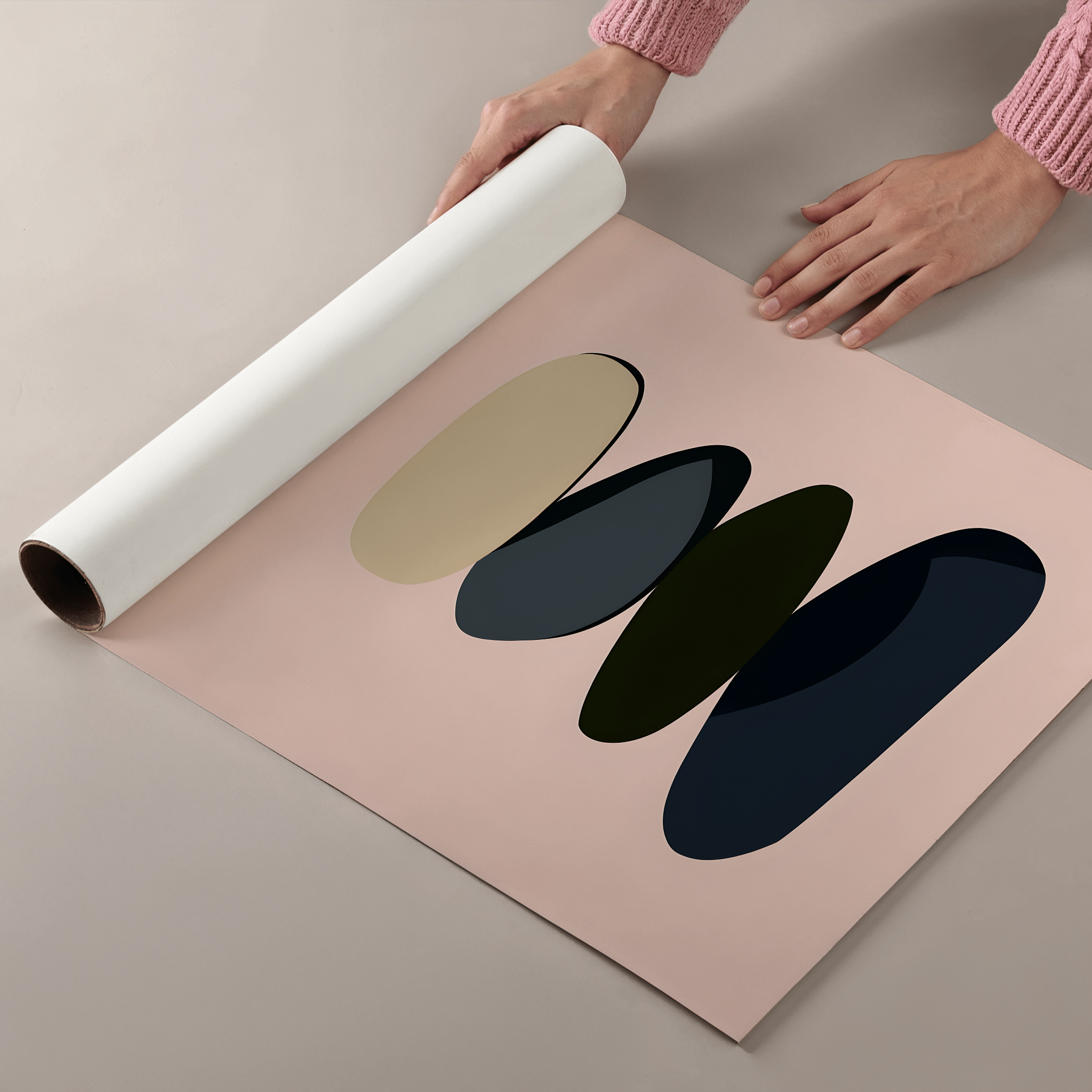 Stillness In Layers - Premium Semi - Glossy Poster - The House Of BLOC