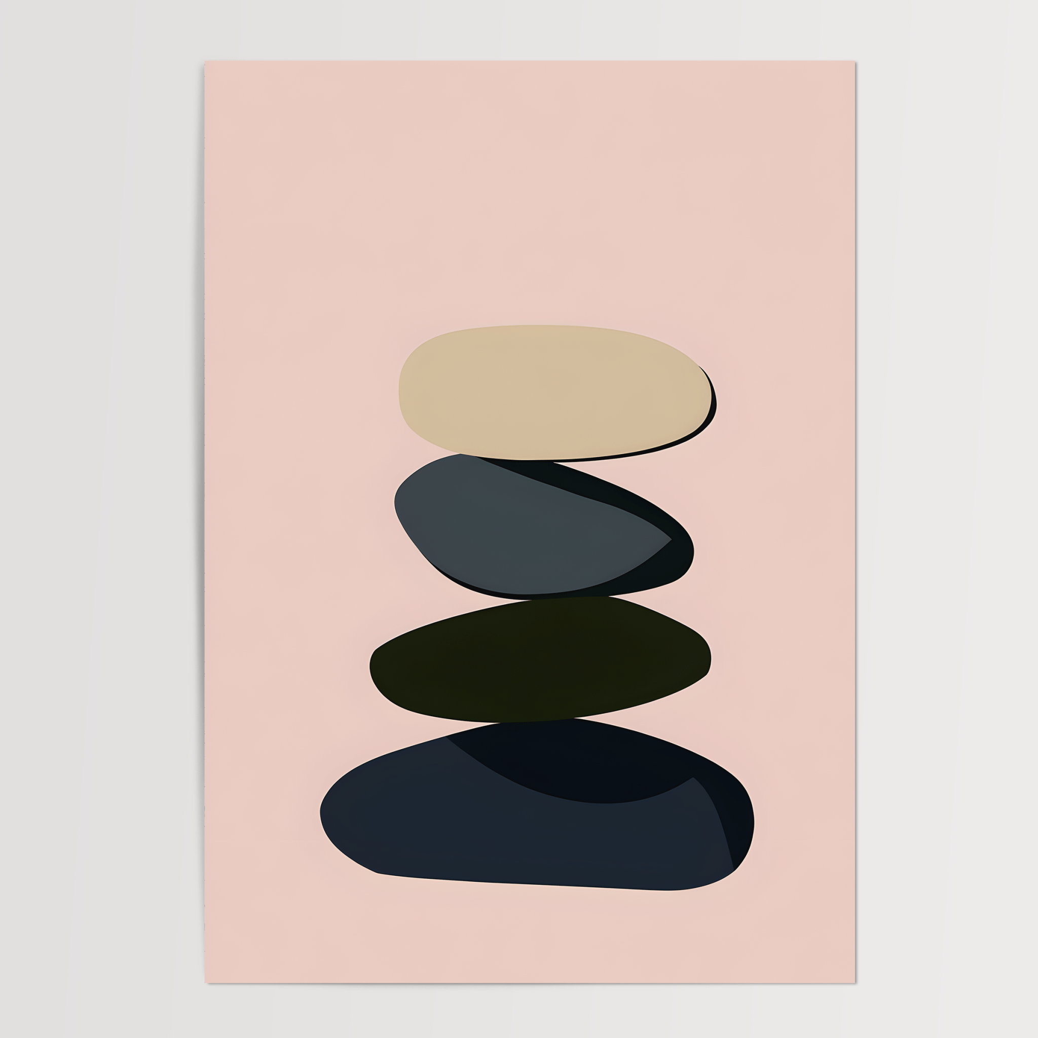 Stillness In Layers - Premium Semi - Glossy Poster - The House Of BLOC