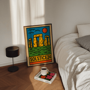 Stone Henge Solstice Poster - Keith Haring Inspired - Premium Semi - Glossy Poster - The House Of BLOC