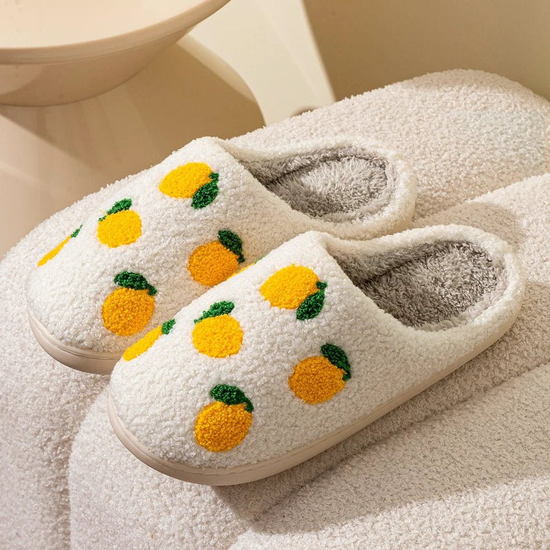 Strawberry + Lemon Home Slippers - The House Of BLOC