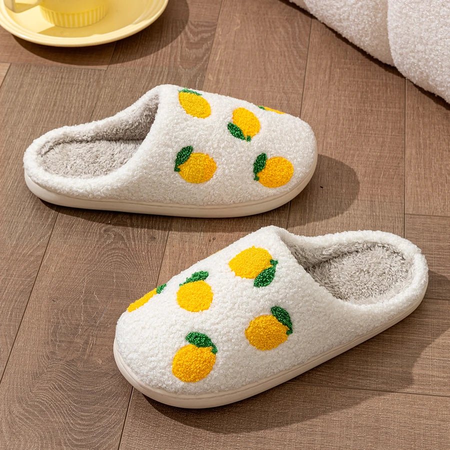 Strawberry + Lemon Home Slippers - The House Of BLOC