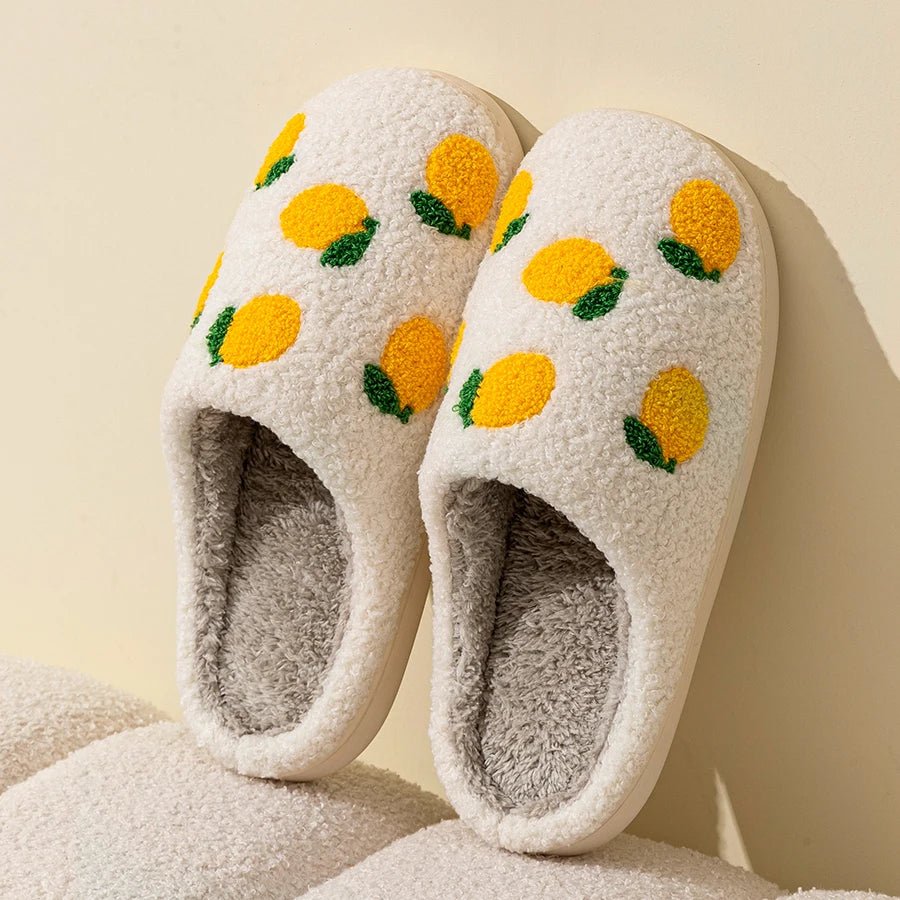 Strawberry + Lemon Home Slippers - The House Of BLOC