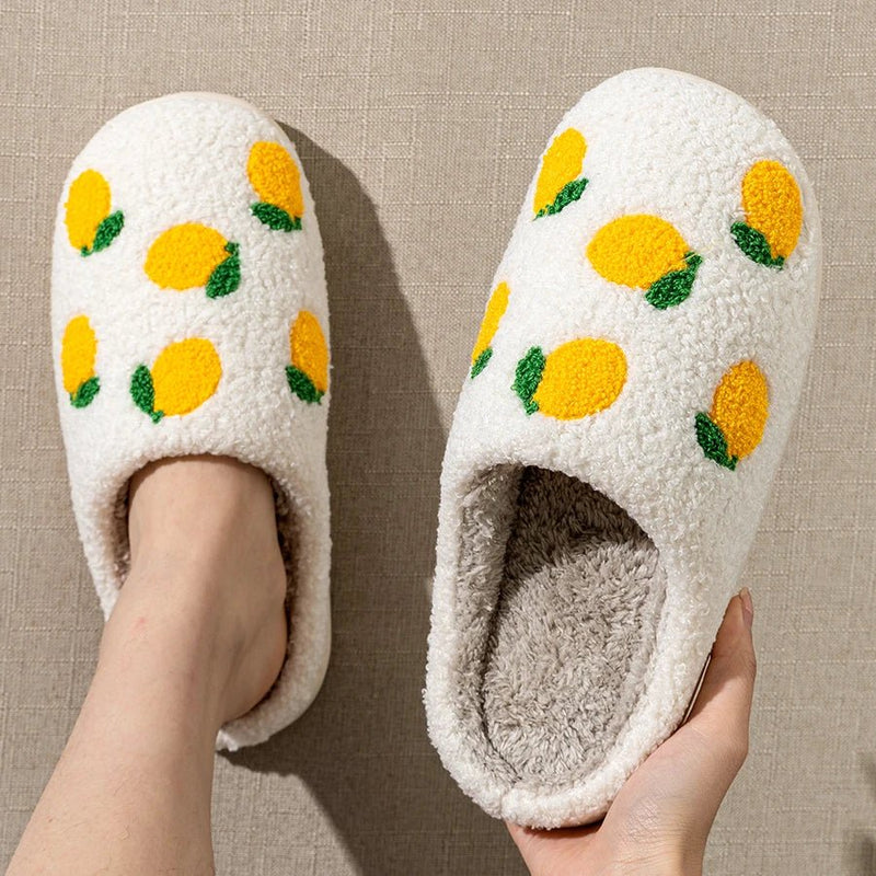 Strawberry + Lemon Home Slippers - The House Of BLOC