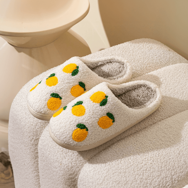 Strawberry + Lemon Home Slippers - The House Of BLOC