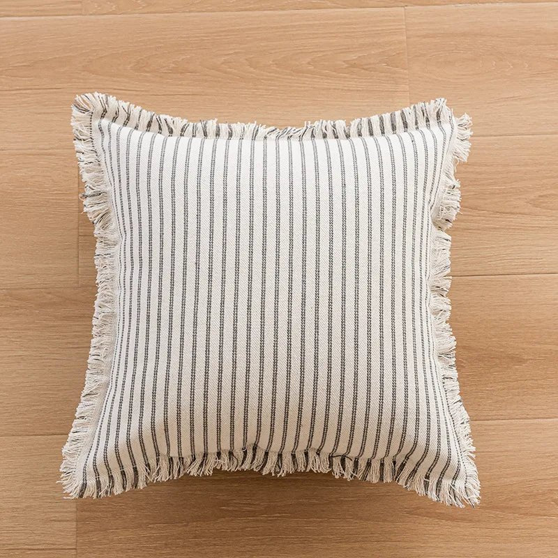 Striped Jacquard Cushion Cover - The House Of BLOC