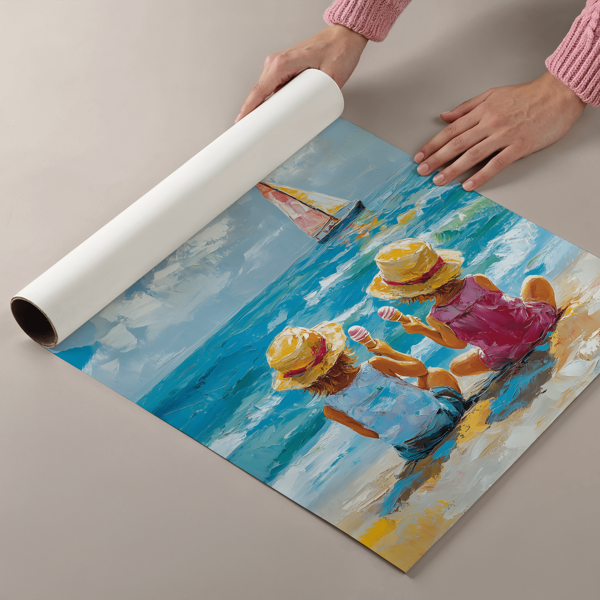 Summer's Sweet Escape - Premium Semi - Glossy Poster - The House Of BLOC