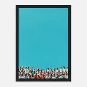 Tennis Crowd - Premium Semi - Glossy Poster - Mounted Framed Poster - The House Of BLOC