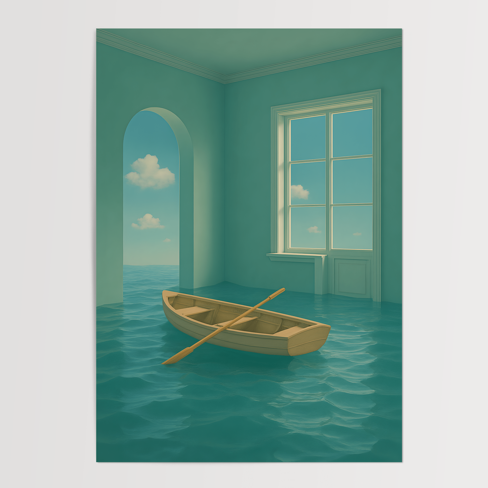 The Flood Of Silence - Premium Semi - Glossy Poster - The House Of BLOC
