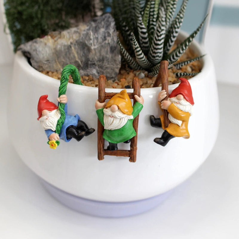 Three Piece Garden Gnome Ornaments - The House Of BLOC