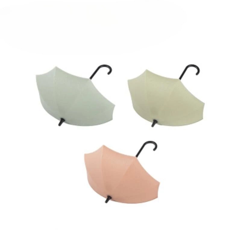 Three Piece Set Of Cute Umbrella Wall Hooks - The House Of BLOC