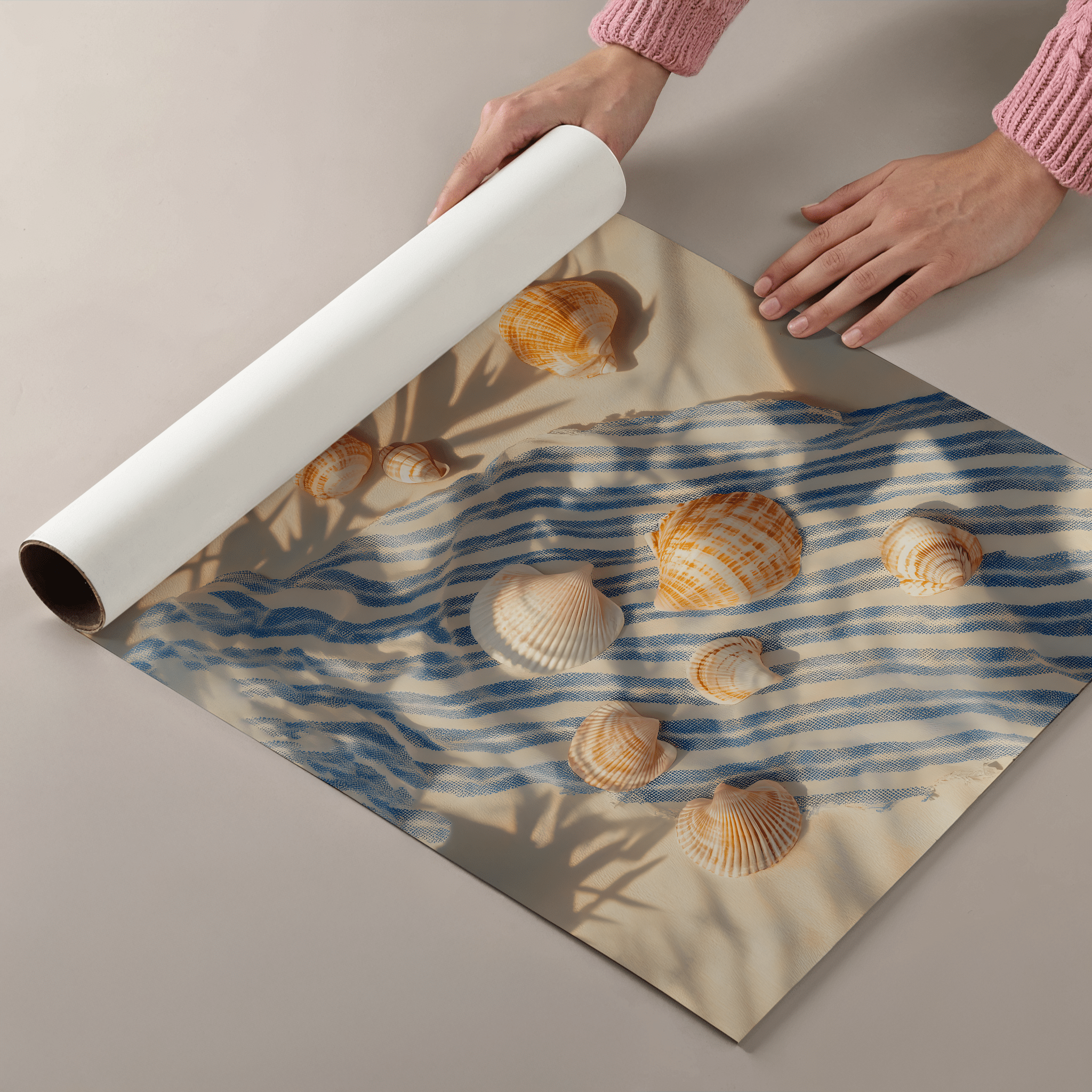 Tidewashed Stillness - Premium Semi - Glossy Poster - The House Of BLOC