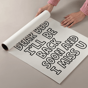 To My Bed Slogan Poster - Premium Semi - Glossy Poster - The House Of BLOC