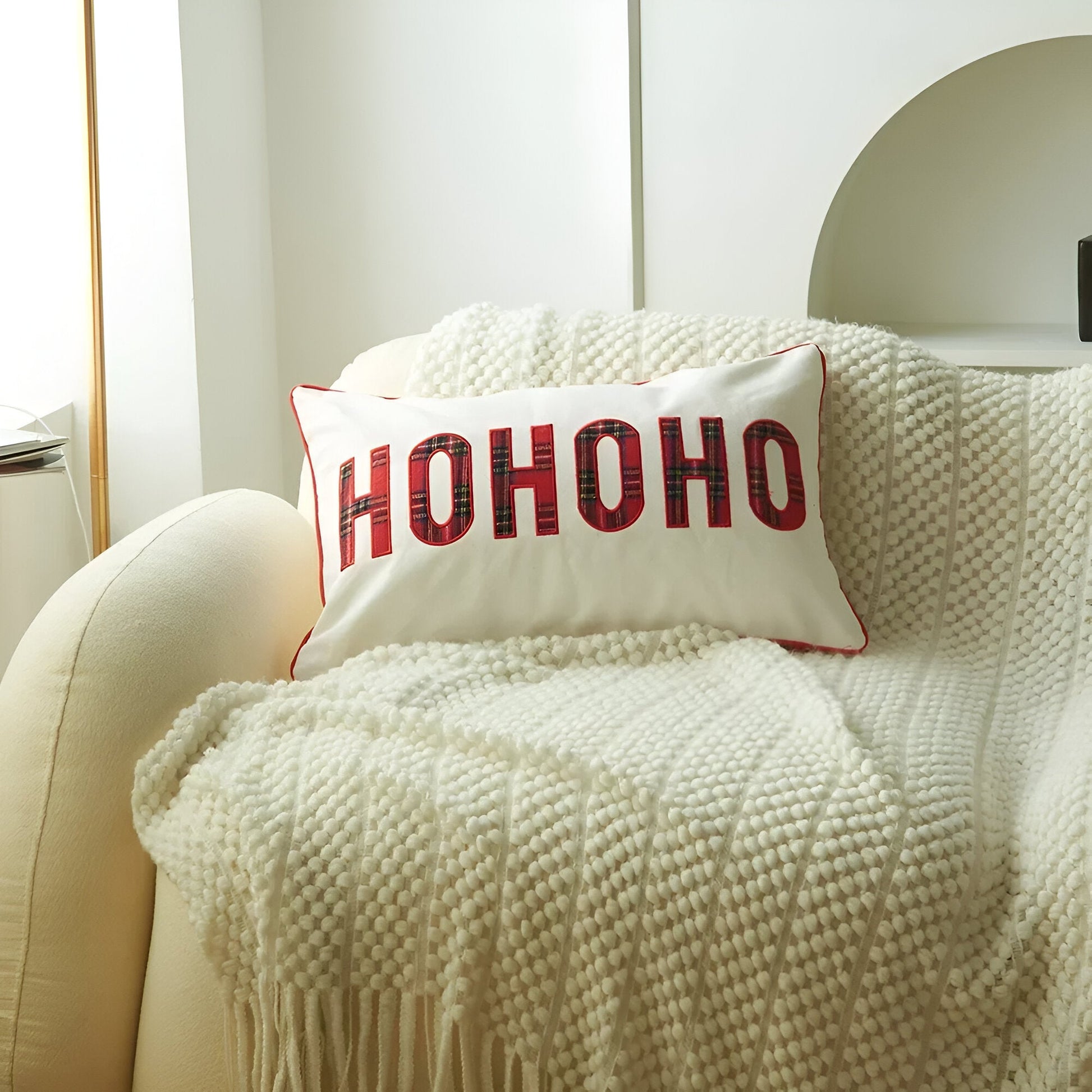 Traditional Red & Green Christmas Cushion Cover - The House Of BLOC