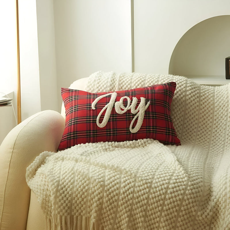 Traditional Red & Green Christmas Cushion Cover - The House Of BLOC