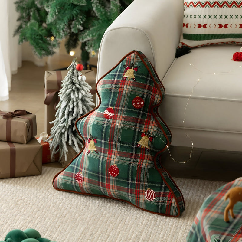 Traditional Tartan Christmas Cushion - The House Of BLOC