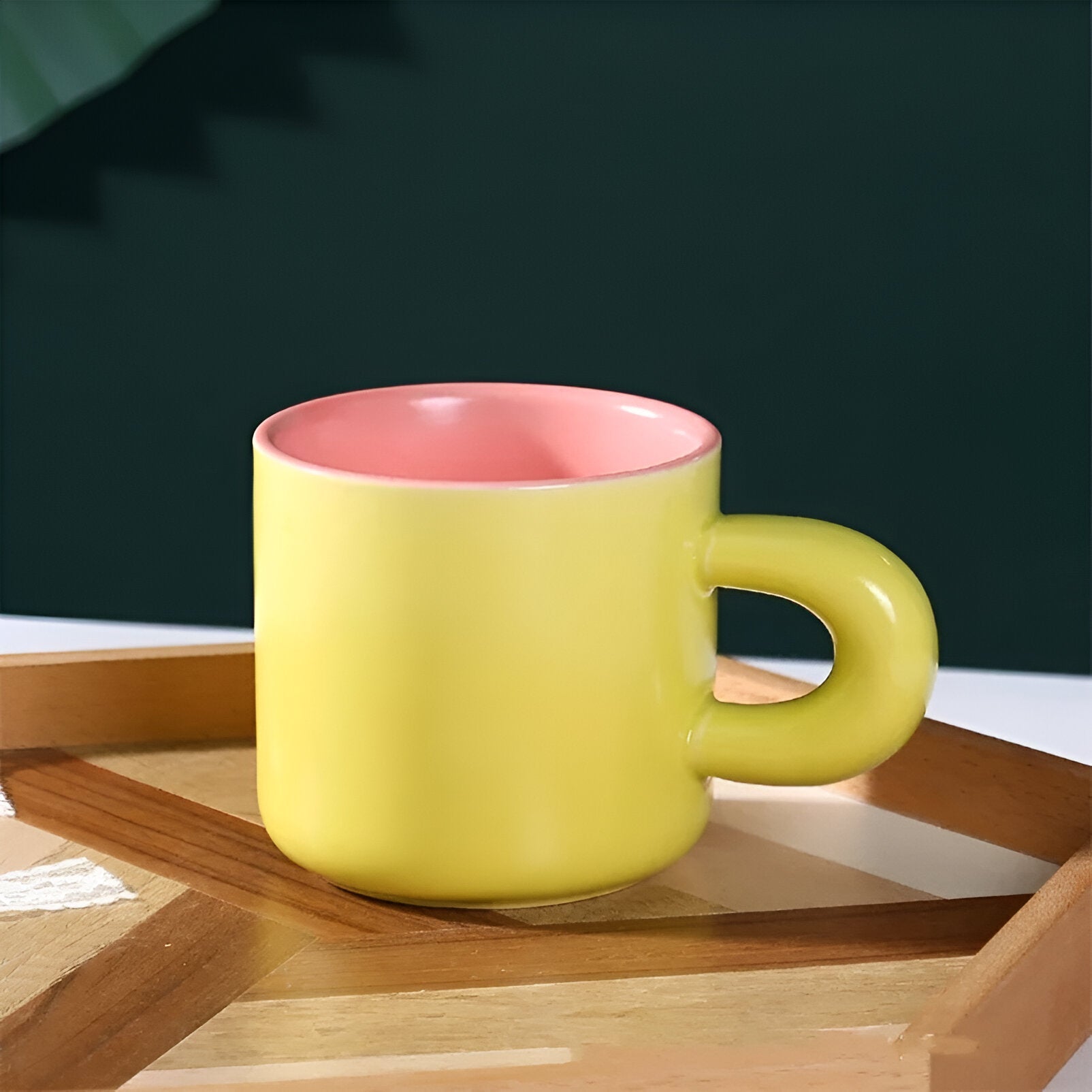 Two - Coloured Macaron Coffee Mug - The House Of BLOC