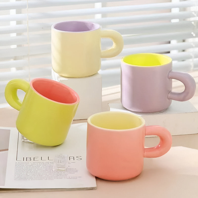 Two - Coloured Macaron Coffee Mug - The House Of BLOC