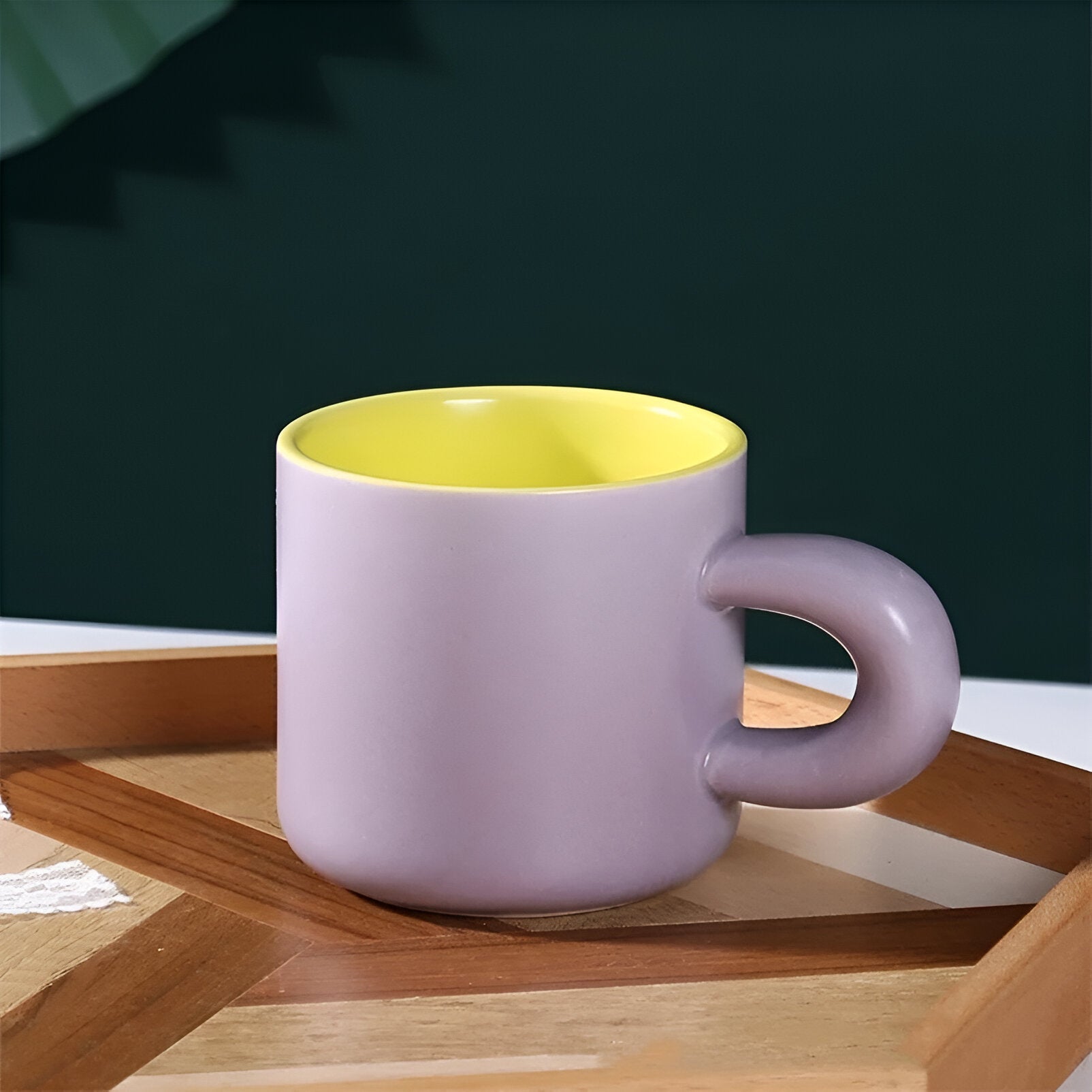 Two - Coloured Macaron Coffee Mug - The House Of BLOC