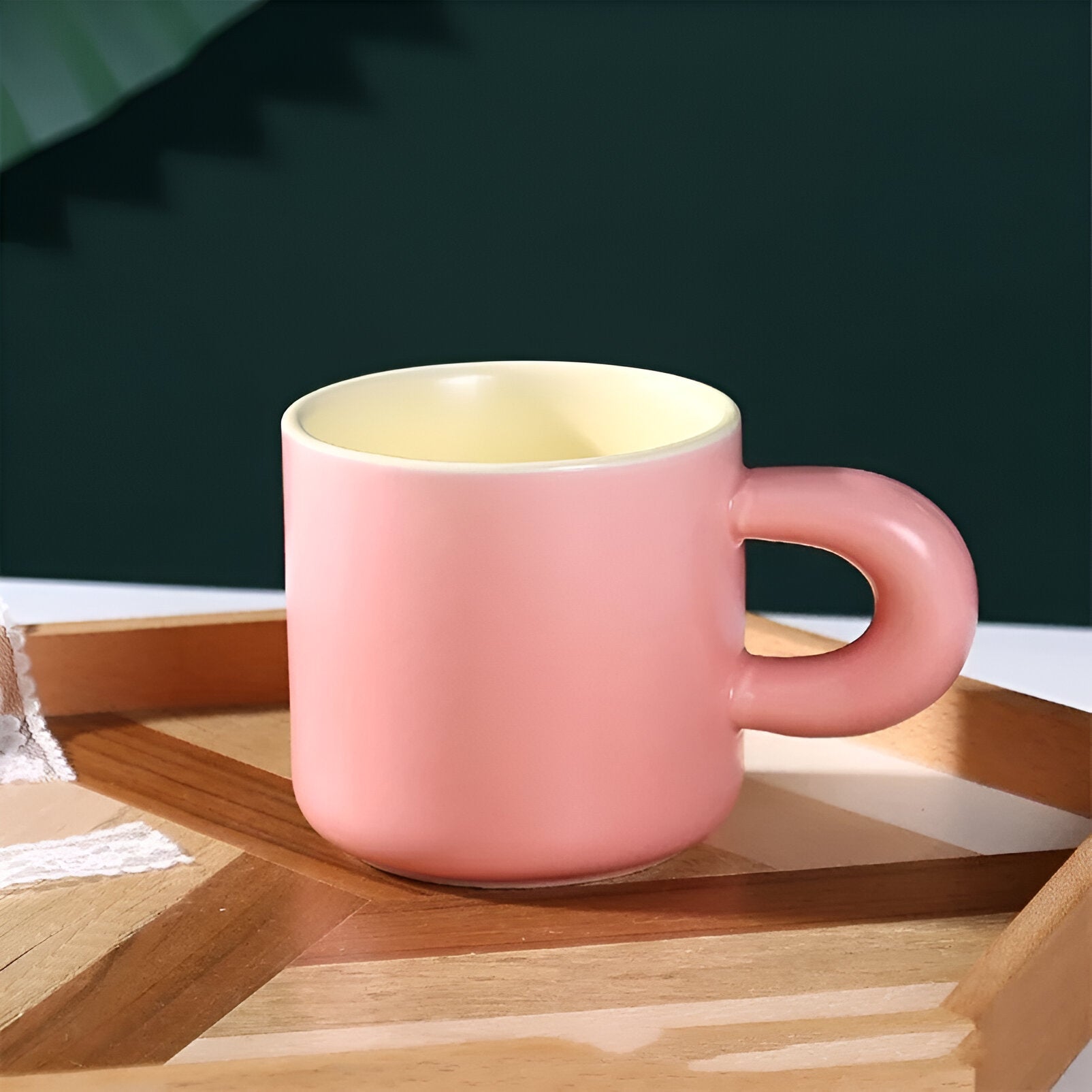 Two - Coloured Macaron Coffee Mug - The House Of BLOC