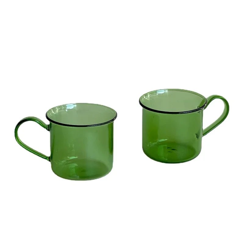 Two Piece Set Of Colourful Borosilicate Glass Mugs - The House Of BLOC