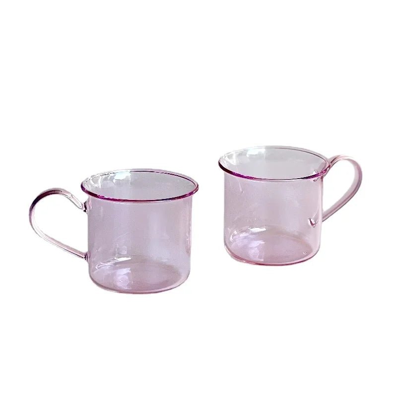 Two Piece Set Of Colourful Borosilicate Glass Mugs - The House Of BLOC