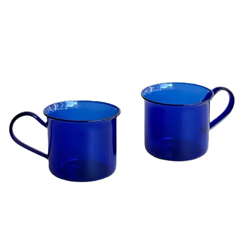 Two Piece Set Of Colourful Borosilicate Glass Mugs - The House Of BLOC