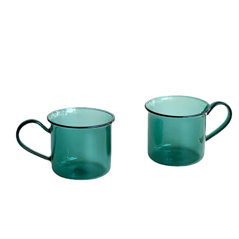 Two Piece Set Of Colourful Borosilicate Glass Mugs - The House Of BLOC