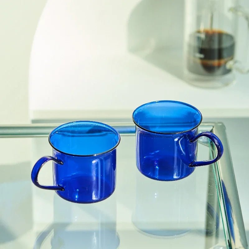 Two Piece Set Of Colourful Borosilicate Glass Mugs - The House Of BLOC