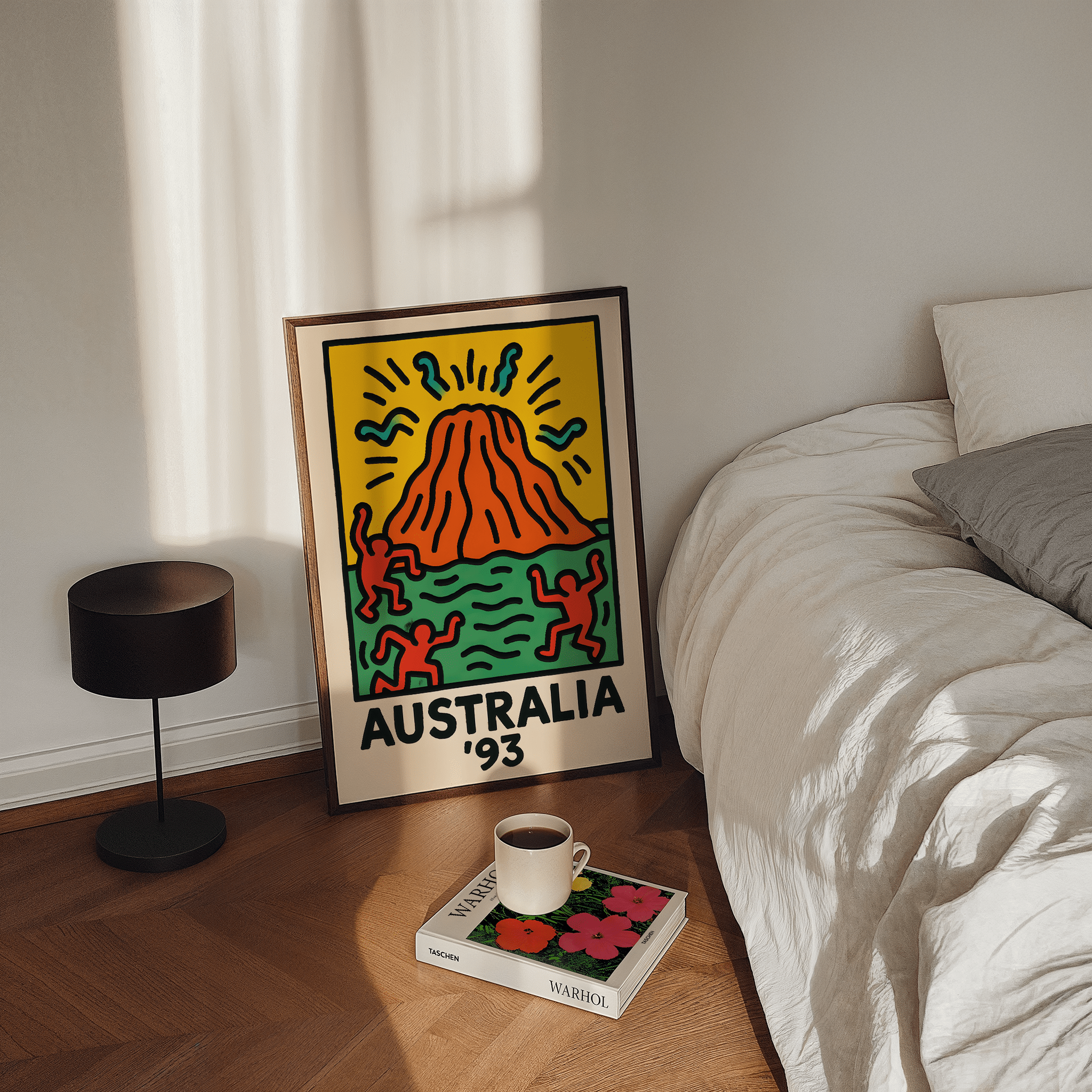 Uluru Ayers Rock Poster - Keith Haring Inspired - Premium Semi - Glossy Poster - The House Of BLOC