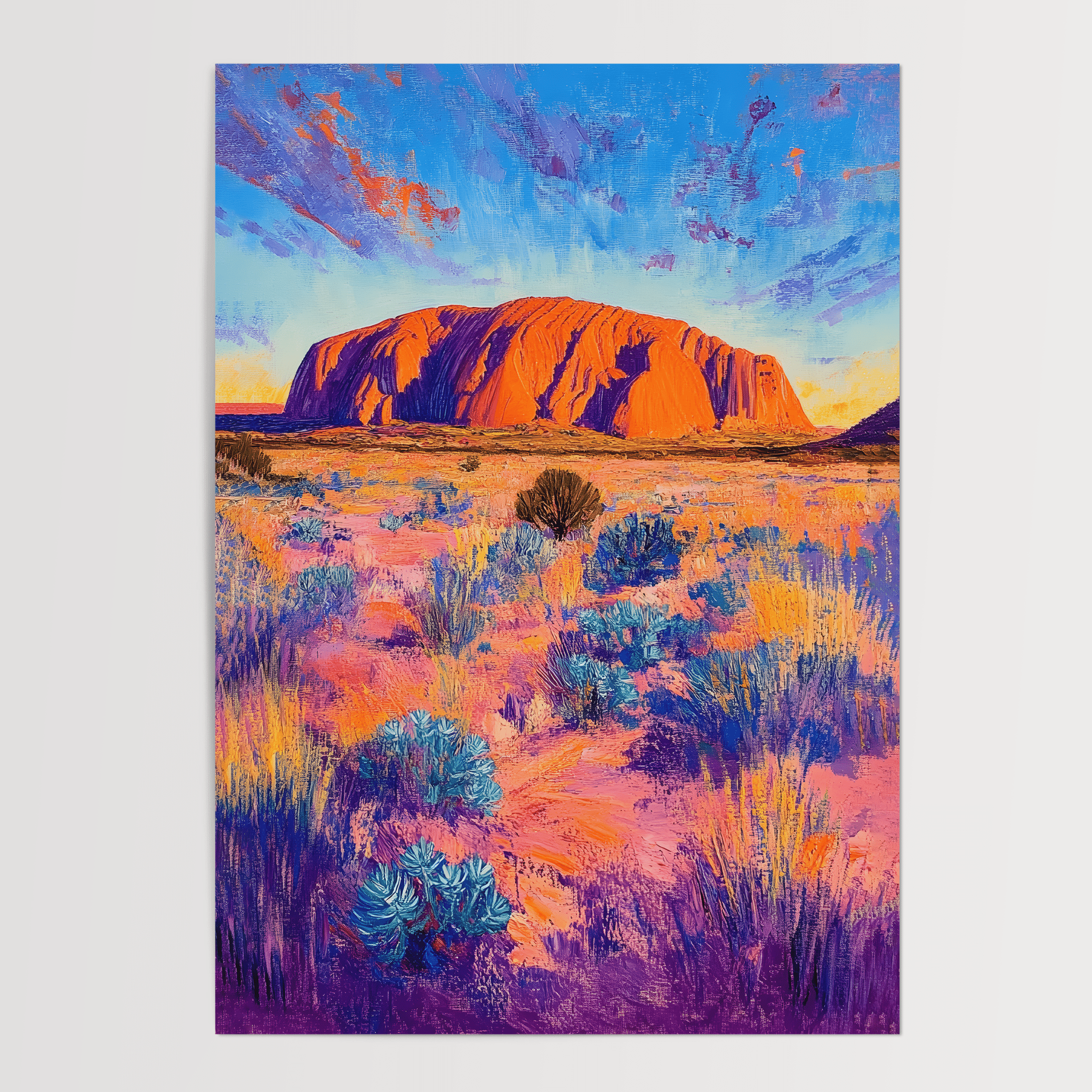 Uluru Dreamscape - Premium Semi - Glossy Poster - The House Of BLOC