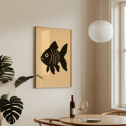 Unbowled Goldfish - Premium Semi - Glossy Poster - The House Of BLOC