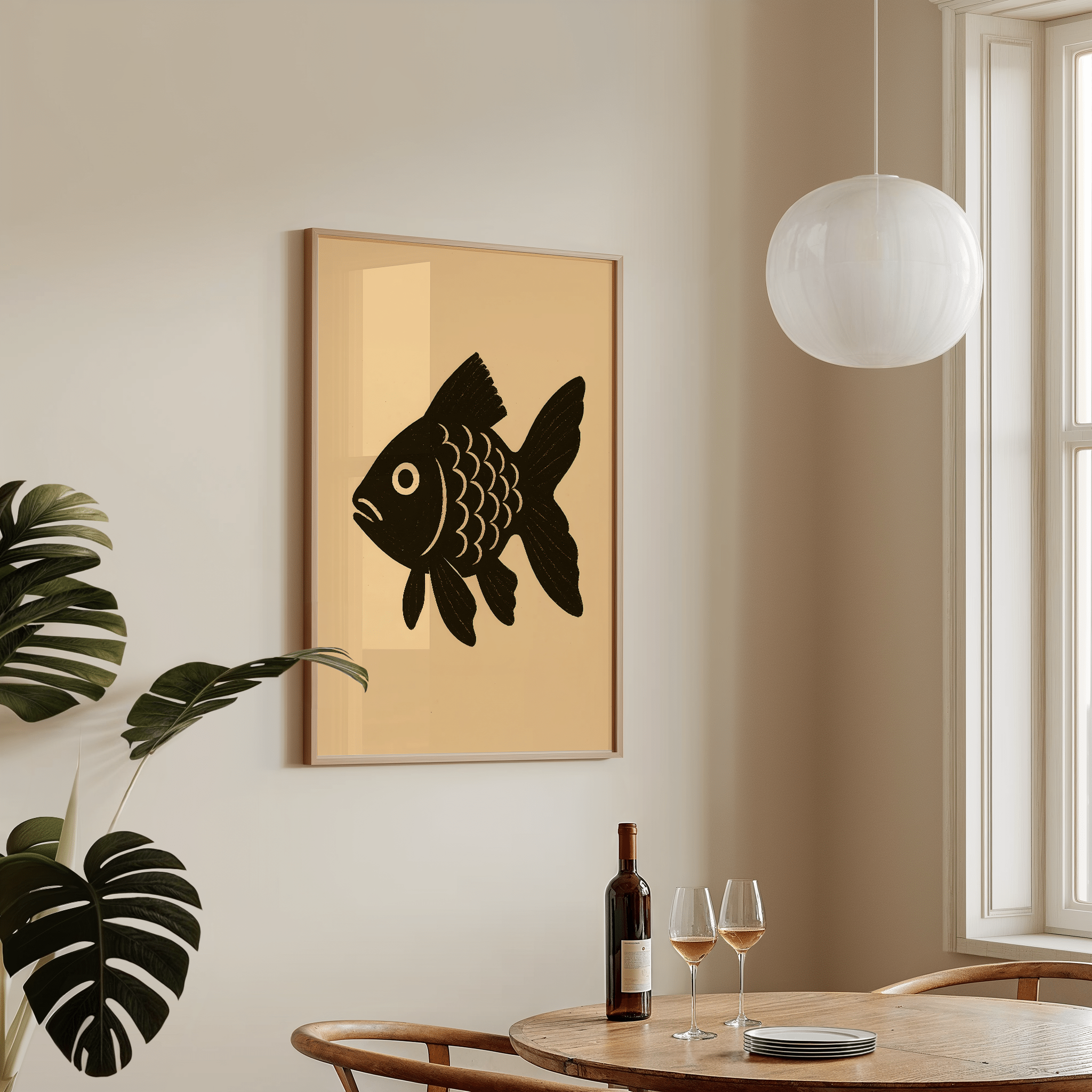 Unbowled Goldfish - Premium Semi - Glossy Poster - The House Of BLOC