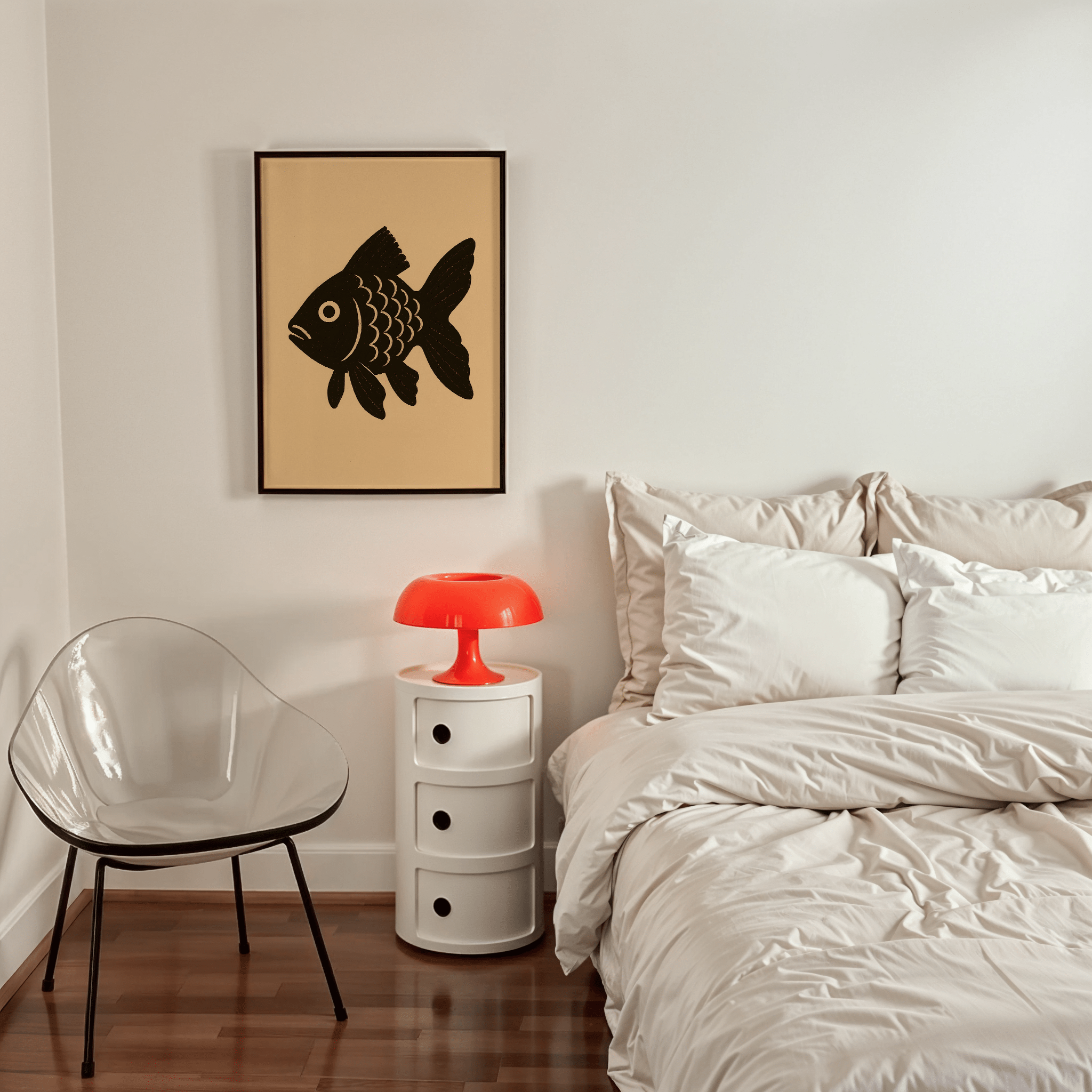 Unbowled Goldfish - Premium Semi - Glossy Poster - The House Of BLOC